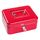 NEU!! SAX Geldkassette 20x16x9 cm, 5 -Fächer-Münzeinsatz, ROT