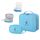 JUNUNDJING 2 Stück Medikamententasche, Große & Klein Medikamententasche Reise, Reiseapotheke Tasche Wasserdicht, Erste Hilfe Tasche leer, Erste Hilfe Set Outdoor (Blau)
