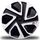 Radkappen 13 14 15 16 17 ST Zoll – Schwarz Silber – sportliches Design – 4er Set (16)
