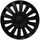 Albrecht 13 Zoll Radkappen schwarz matt für Stahlfelgen - Wind Radzierblenden aus hochwertigem Kunststoff - Langlebige Radblenden in originaler Albrecht Verpackung - Made in EU