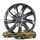 WALSER Premium Radkappen Turbine Graphite, 4er Set Radkappen Auszeichnung Sehr Gut*, Radzierblenden 14 Zoll, Radblenden für Alufelgen Stahlfelgen, Auto Radzierblende Graphit - Made in Europe