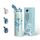 UZSPACE Edelstahl Trinkflasche 1l (970ml), Isolierte Thermosflasche mit 1-Klick-Öffnung, 100% Auslaufsicher, Sport Wasserflasche für Wandern Sport Fitness Gym Outdoor, Art-Nebelblau