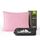 PEUJEW Reisekissen Memory Foam Kissen, Camping Kissen Kleines Kissen 58x40x12 cm, Reisekopfkissen mit Wasserdichter Packsack, Ideal für Flugzeug, Auto und Camping (L, Aprikosenrosa)