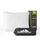 PEUJEW Reisekissen Memory Foam Kissen, Camping Kissen Kleines Kissen 40x30x12 cm, Reisekopfkissen mit Wasserdichter Packsack, Ideal für Flugzeug, Auto und Camping (S, Off-White)