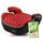 WALSER Premium Kinder Sitzerhöhung Auto, Qualitätssieger Sehr Gut* Kindersitz Auto 125-150 cm, Kindersitzerhöhung Auto Andy neueste Norm 2024 ECE R 129, Sitzerhöhung Auto Kindersitz schmal schwarz/rot