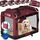 CADOCA® Hundebox XXXL 101x70x70cm faltbar atmungsaktiv robust Hundetransportbox Transporttasche Haustiertransportbox Hundetragetasche Dunkelrot