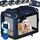 CADOCA® Hundebox Hundetransportbox faltbar robust L 70x52x50cm atmungsaktiv Transporttasche Haustiertransportbox Hundetragetasche Navy Blau