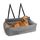 CALIYO Hundeautositz mit Fester Basis & Sicherheitsgurt, Hundesitz Auto für Alle Hunde, Memory Foam-Sitzerhöhung, Wasserdicht and Waschbar Hundekorb Auto（Grau）