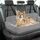 CALIYO Hundeautositz mit Fester Basis & Sicherheitsgurt, Hundesitz Auto für Alle Hunde, Memory Foam-Sitzerhöhung, Wasserdicht and Waschbar Hundekorb Auto（Schwarz-Weiß）
