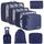 BAGAIL 8 Teilige Packwürfel, Kleidertaschen, Packing Cubes, Verpackungswürfel, Packtaschen Set für Urlaub und Reisen, Kofferorganizer Reise Würfel, Ordnungssystem für Koffer