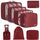 BAGAIL 8 Teilige Packwürfel, Kleidertaschen, Packing Cubes, Verpackungswürfel, Packtaschen Set für Urlaub und Reisen, Kofferorganizer Reise Würfel, Ordnungssystem für Koffer
