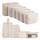 Koffer Organizer Set,10 Stück Packing Cubes, Packwürfel, Reise Gadgets, Kleidertaschen, Schuhbeutel und Kosmetik-Organizer für Koffer und Reise Gadgets (Beige)