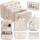 12-Teilige Koffer Organizer, Packing Cubes, Koffer Organizer Set, Kofferorganizer Wasserdichte, Packwürfel, mit Packtaschen, Kleidertaschen, Kosmetiktasche, Schuhbeutel, Organizer Koffer (Beige)