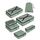 ECOHUB 7 Teilig Koffer Organizer Set, Packing Cubes mit Reißverschluss, Recyceltes PET Packwürfel Set, Packtaschen für Koffer, Organizer Koffer für Urlaub und Reisen, Reise Organizer Set (Grün)