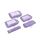 ECOHUB 5 Teilige Kompression Koffer Organizer Set für Rucksack Compression Packing Cubes Packwürfel Kofferorganizer Packtaschen Kleidertaschen für Koffer Reiseorganizer(Helles Violett)
