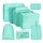 OSDUE Koffer Organizer Set 8-teilig, Packing Cubes, Wasserdichte Reise Kleidertaschen, Packtaschen für koffer, Verpackungswürfel mit Kosmetiktasche, Schuhbeutel, USB Kabel Tasche (Hellblau)