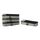 Amazon Basics Packwürfel Set für Koffer, Reise Organizer, Reißverschluss, 4 Teilig, Schmal, Grau