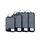 ECOHUB 4-Teilige Kompression Koffer Organizer, Packing Cubes mit Tag, Recycelten Packwürfel Set für Rucksack & Koffer, Maschenverstärkung Packtaschen für Koffer, Patent Anhängig(Dunkelblau)