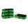 Amazon Essentials 4-teiliges Packwürfel-Reisezubehörset, Gepäckorganizer mit Doppelreißverschluss, Netzoberseite, Polyester, mittelgroß, grün (früher Amazon Basics)