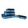 Amazon Essentials 4-teiliges Packwürfel-Reisezubehörset, Gepäckorganizer mit doppeltem Reißverschluss, Netzoberseite, 100% Polyester, klein/mittel/groß/schmal, himmelblau (früher Amazon Basics)
