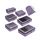 ECOHUB Koffer Organizer Packing Cubes 7-Teiliges Set Packwürfel Pet-Recycelte Packtaschen für Kofferorganizer für Rucksack schuhbeutel Kleidertaschen (Lila)