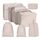 OSDUE Koffer Organizer Set 8-teilig, Packing Cubes, Wasserdichte Reise Kleidertaschen, Packtaschen für koffer, Verpackungswürfel mit Schuhbeutel, USB Kabel Tasche (Cremeweiß)