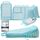 8 Teilige Compression Packing Cubes, Koffer Organizer Kompression PackwüRfel Packtaschen FüR Backpack Rucksack Reisen Organizer Hellblau