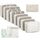 GIBOHOM Koffer Organizer Set, 15 Stück Packing Cubes, Wasserdichte Kleidertaschen für Urlaub und Reisen, Travel Organizer, Reiseorganizer mit Packtaschen Transparentem, Beige