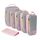 BAGSMART Kleidertaschen Set 6 Teilig packtaschen Kompression Packwürfel Set mit Wäschesack für Rucksack,reise organizer,Koffer Organizer auf Travel