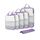 ECOHUB 6 Teilige Koffer Organizer Kompression Set, Netzgewebe Ultraleichte Packtaschen für Rucksack, Recycelt Packwürfel Kompression für Handgepäck, Packing Cubes Reise, Patent Angemeldet(Lila)