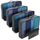 OW-Travel Koffer Organizer Set Schwarz Groß, leicht zu organisieren, Kofferorganizer Packtaschen Set für Kleidung im Koffer, Packwürfel Rucksack, Reise Organizer, Packing Cubes Backpack