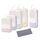 Narwey 6 Teilige Koffer Organizer Set, Compression Packing Cubes Backpack Packwürfel Rucksack Kofferorganizer Packtaschen Set Kompression für Koffer, Travel Essentials Organizer (Kombiniert Streifen)