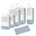Narwey 6 Teilige Koffer Organizer Set, Compression Packing Cubes Backpack Packwürfel Rucksack Kofferorganizer Packtaschen Set Kompression für Koffer, Travel Essentials Organizer (Graublau)