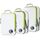 Cipway Kompressions-Packwürfel-Set, ultraleicht, erweiterbar, Reise-Organizer für Handgepäck (weiß, 3 Stück)