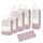 Narwey 6 Teilige Koffer Organizer Set, Compression Packing Cubes Backpack Packwürfel Rucksack Kofferorganizer Packtaschen Set Kompression für Koffer, Travel Essentials Organizer (Altrosa)