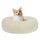 HMTOPE Orthopädisches Hundebett rund Hundekissen Hundesofa Katzenbett Donut Kuscheliges Hundekorb Waschbar, 70 cm Ø, Beige