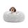 HMTOPE Orthopädisches Hundebett rund Hundekissen Hundesofa Katzenbett Donut Kuscheliges Hundekorb Waschbar, 60 cm Ø, Hellgrau
