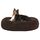 HMTOPE Orthopädisches Hundebett rund Hundekissen Hundesofa Katzenbett Donut Kuscheliges Hundekorb Waschbar, 80 cm Ø, Braun