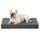 BEDSURE orthopädisches Hundebett kleine Hunde - 76x51x7.6cm Hundekissen flauschig Hundematte waschbar Hundematratze in dunkelgrau für kleine Hunde