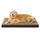 BEDSURE orthopädisches Hundebett Grosse Hunde - 112x81x7.6cm Hundekissen flauschig Hundematte waschbar Hundematratze in braun für große Hunde