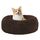 HMTOPE Orthopädisches Hundebett rund Hundekissen Hundesofa Katzenbett Donut Kuscheliges Hundekorb Waschbar, 70 cm Ø, Braun