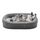 Pawk Orthopädisches Hundebett Mittelgroße Hunde, 89x63cm Vierseitiges Nackenrolle Hundebett Orthopädisch, Memory Foam Hundekorb Wasserdicht rutschfest, Hundebetten Abnehmbar und Waschbar Outdoor, Gris