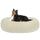 HMTOPE Orthopädisches Hundebett rund Hundekissen Hundesofa Katzenbett Donut Kuscheliges Hundekorb Waschbar, 80 cm Ø, Beige