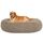 HMTOPE Orthopädisches Hundebett rund Hundekissen Hundesofa Katzenbett Donut Kuscheliges Hundekorb Waschbar, 100 cm Ø, Kamelbraun