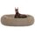 HMTOPE Orthopädisches Hundebett rund Hundekissen Hundesofa Katzenbett Donut Kuscheliges Hundekorb Waschbar, 120 cm Ø, Kamelbraun