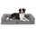 COZY KISS Orthopädisches Hundebett für große Hunde, waschbares Hundesofa, groß, stützendes Schaumstoff-Haustier-Couch-Bett mit abnehmbarem, (1, U-Grau, U(107 * 76 * 19cm)