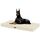 HMTOPE Orthopädisches Hundebett, 10cm Dicke Hundekissen für Grosse Hunde, Abnehmbar und Waschbar Hundematte, rutschfeste Unterseite, Wasserdichtes Innenfutter, 120 cm, Beige