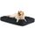 KSIIA Hundebett Grosse Hunde Waschbar, Plüsch Hundekissen flauschig, 111x81cm, rutschfeste Unterseite, Hundematte für große, mittelgroße Hunde, Hundekorb Hundematratze Haustierbett Schattengrau