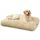 KSIIA Hundebett Grosse Hunde Waschbar, Plüsch Hundekissen flauschig, 90x60cm, rutschfeste Unterseite, Hundematte für große, mittelgroße Hunde, Hundekorb Hundematratze Haustierbett Khaki