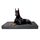 HMTOPE Orthopädisches Hundebett, 10cm Dicke Hundekissen für Grosse Hunde, Abnehmbar und Waschbar Hundematte, rutschfeste Unterseite, Wasserdichtes Innenfutter, 120 cm, Dunkelgrau